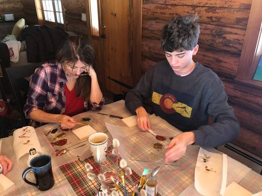 Learning the art of making paint from stone dust