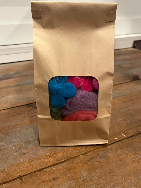 DIY Needle Felting Flower Appliqués Craft Kit