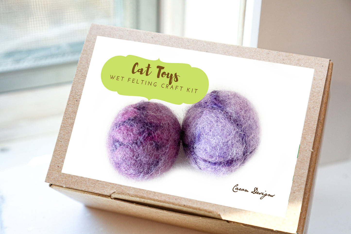 Felted Cat Toys Craft Kit – Make Two Adorable Toys for Your Furry Friend!
