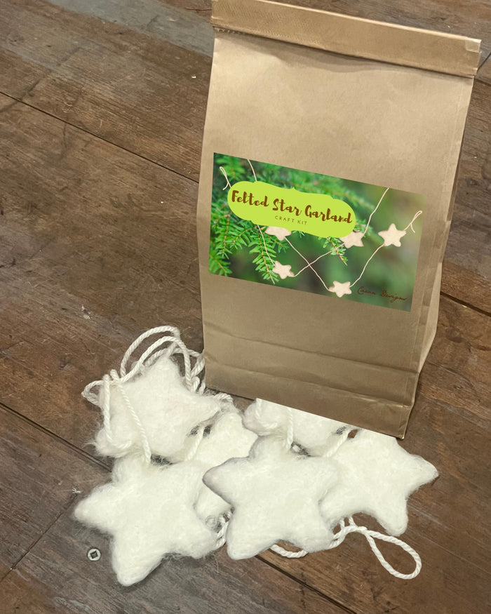 Felted Star Garland Craft Kit