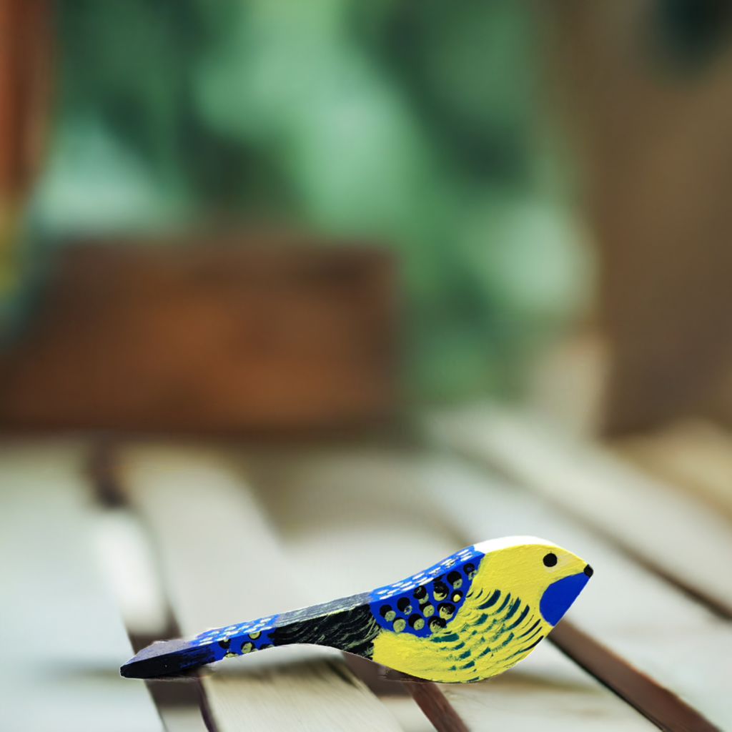 Painted Wooden Bird Craft Kit | DIY Nature-Themed Art for Kids