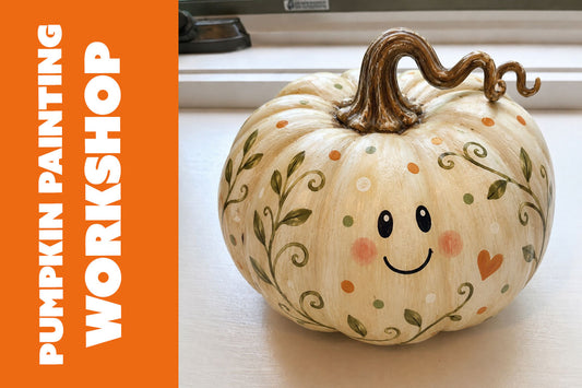 Pumpkin Painting (Resin 6" Pumpkin)
