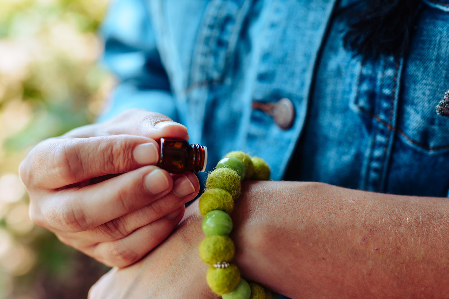 Felted Bracelet w/Essential Oil