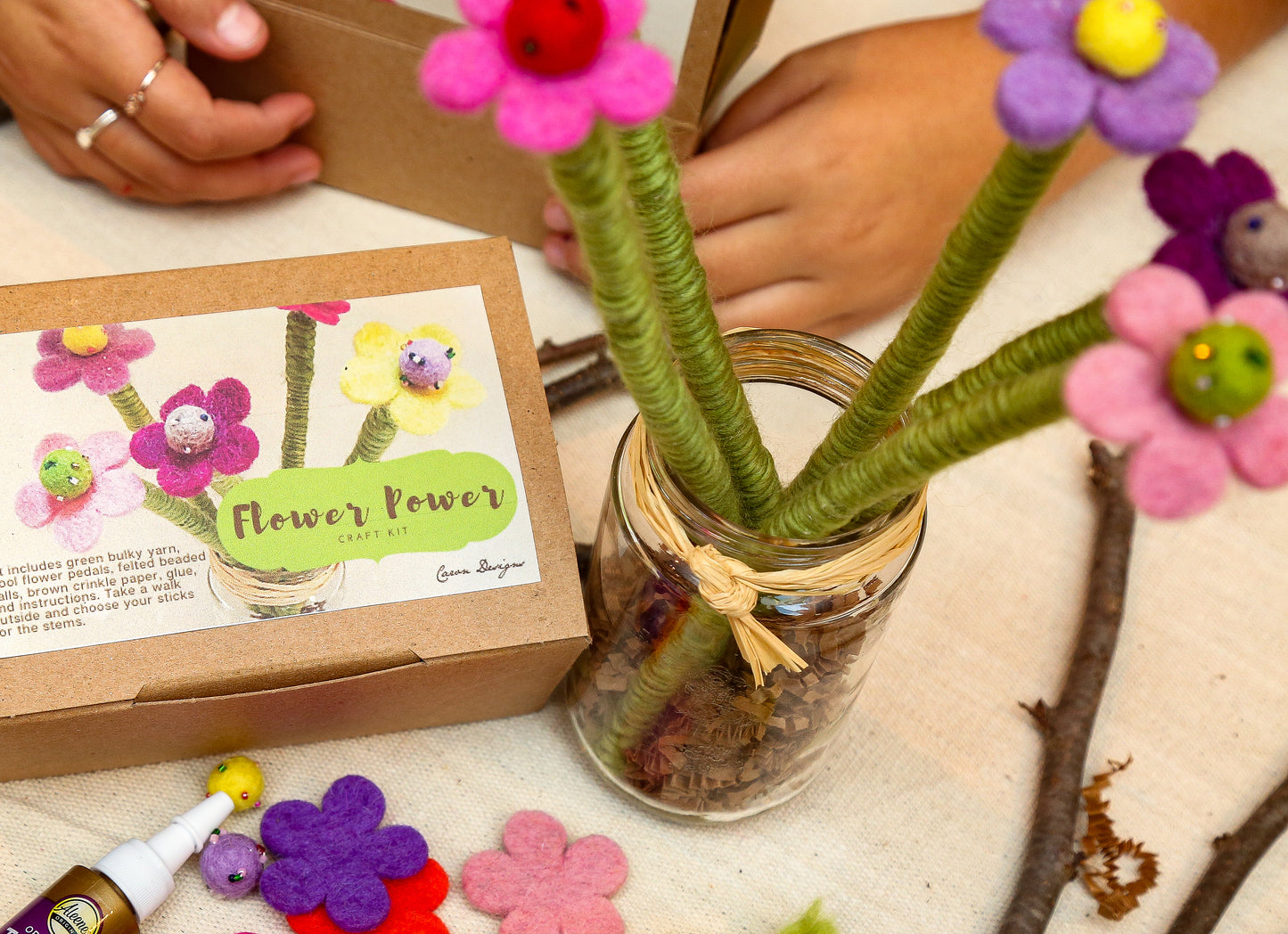 DIY Felt Flower Arrangement Kit