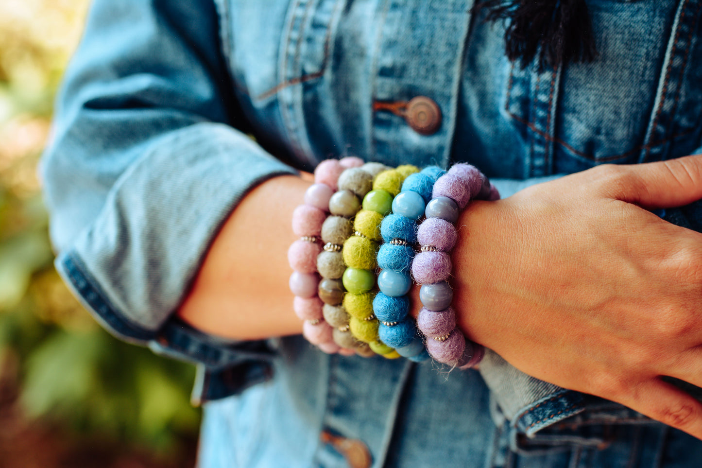 Felted Bracelet w/Essential Oil