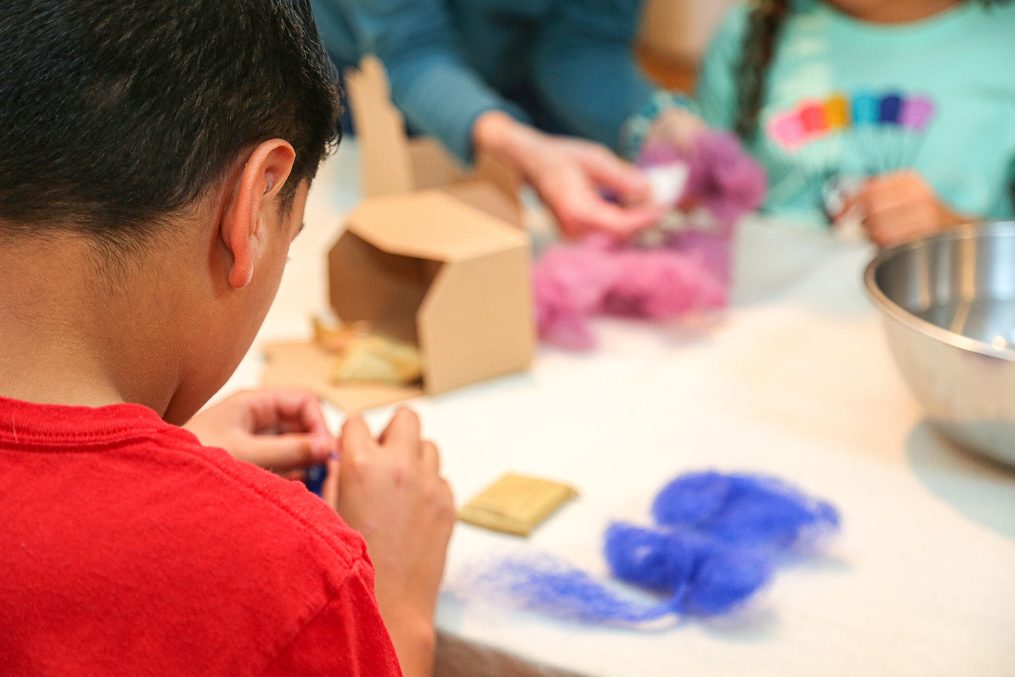 DIY Wet Felting Acorn Kit – Beginner Craft Kit with Assorted Color Wools