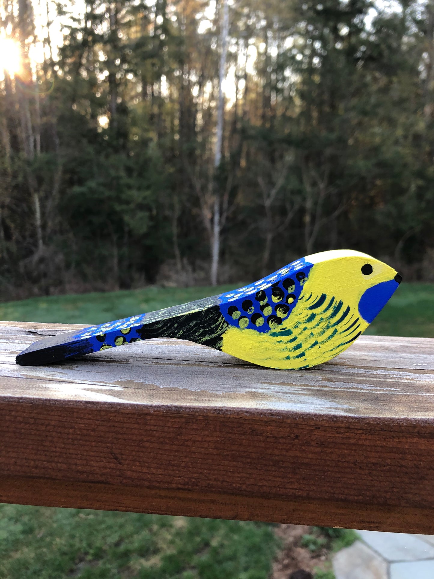 Painted Wooden Bird Craft Kit | DIY Nature-Themed Art for Kids
