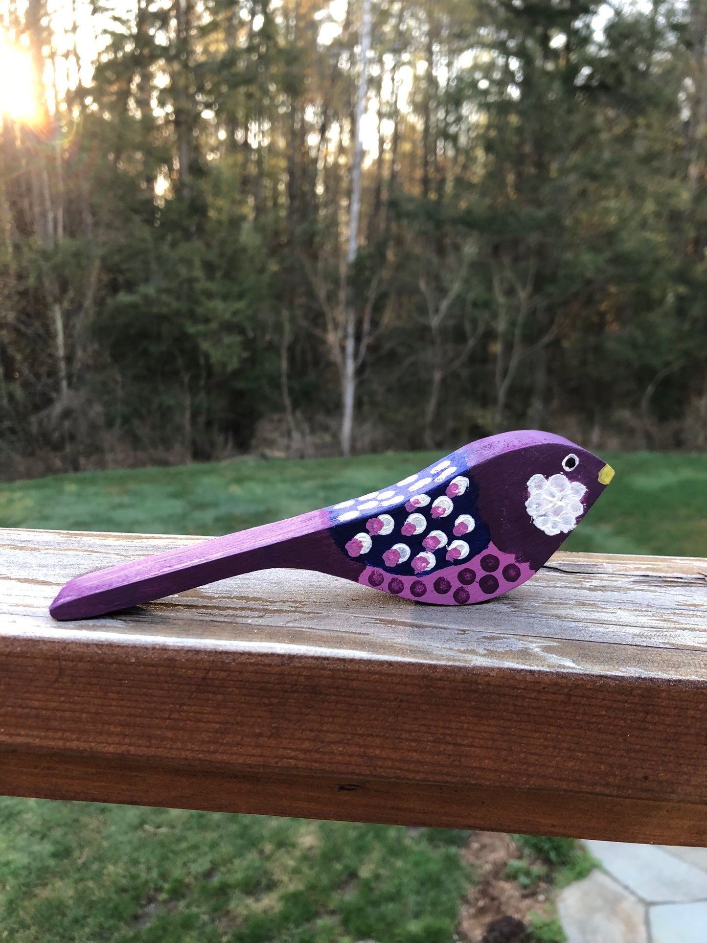 Painted Wooden Bird Craft Kit | DIY Nature-Themed Art for Kids