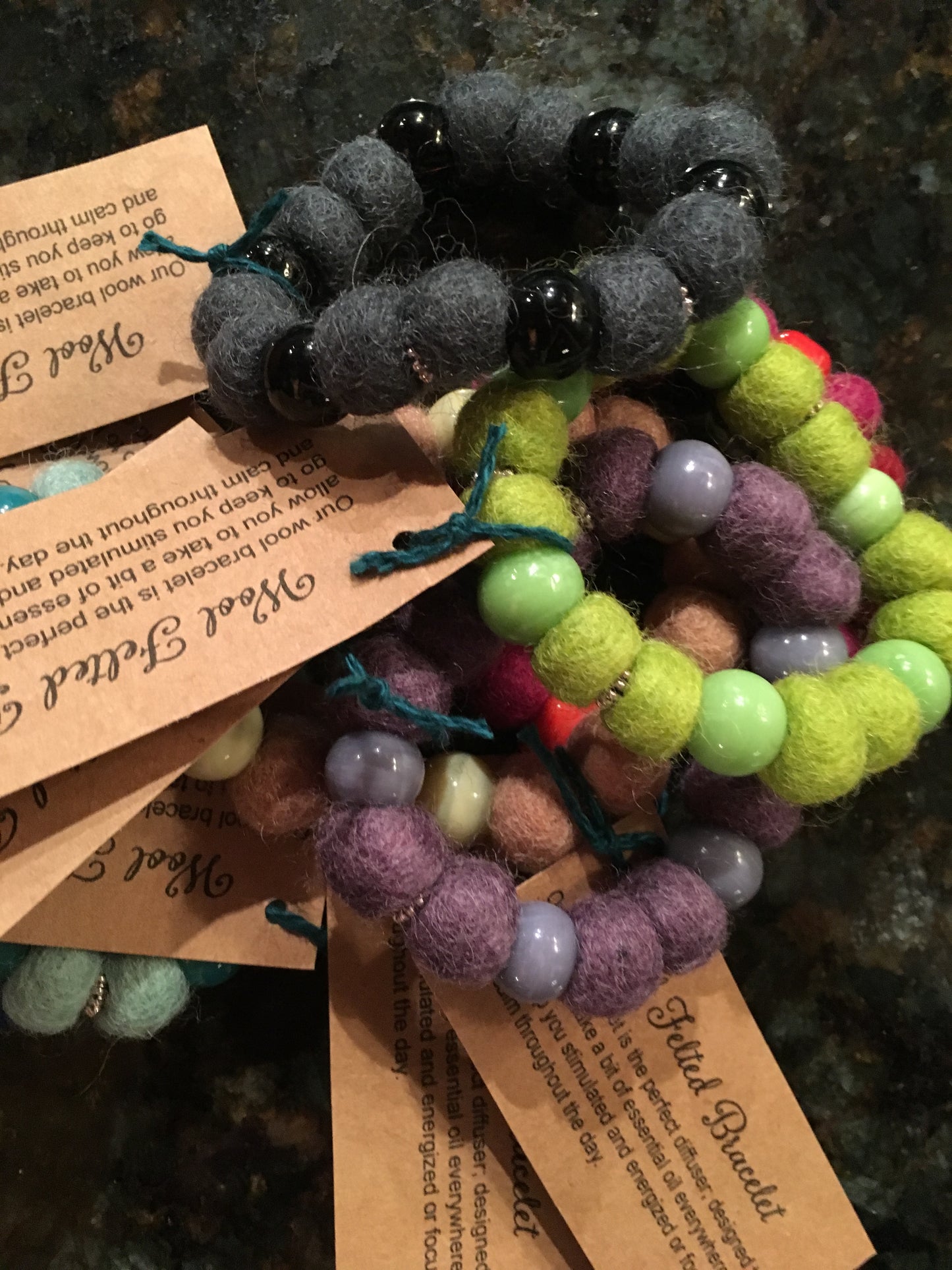 Felted Bracelet w/Essential Oil