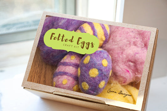 Felted Easter Eggs Craft Kit