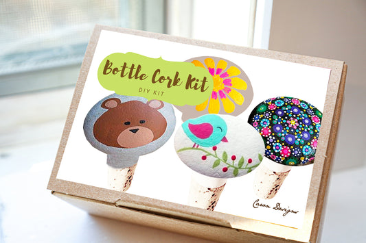 Paint-Your-Own Ceramic Bottle Stoppers Kit