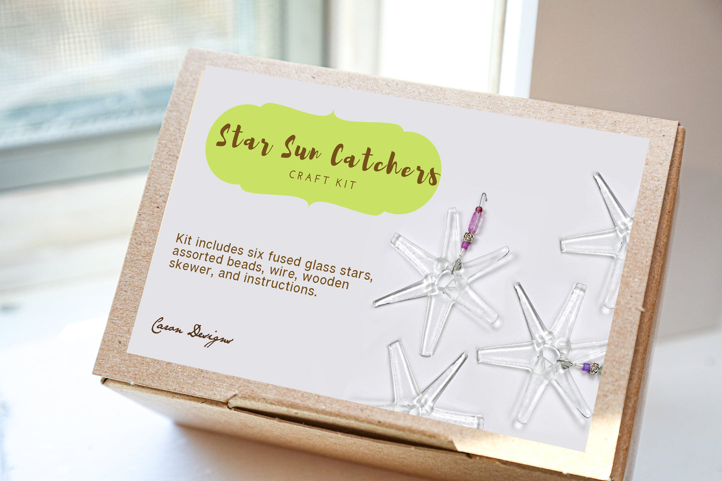 Glass Star Ornament DIY Craft Kit